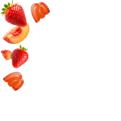 Peach Strawberry / 40 Gummies