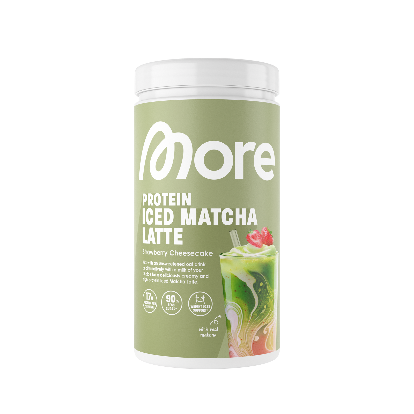 Protein Iced Matcha Latte[Mit echtem Grüntee-Pulver]
